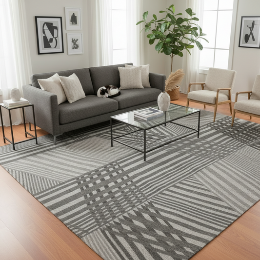 Hand Woven 100% Wool Flatweave Rug