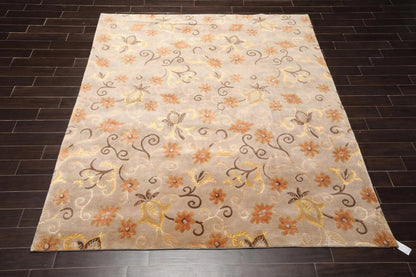 Hand Knotted Tibetan Wool & Silk Rug