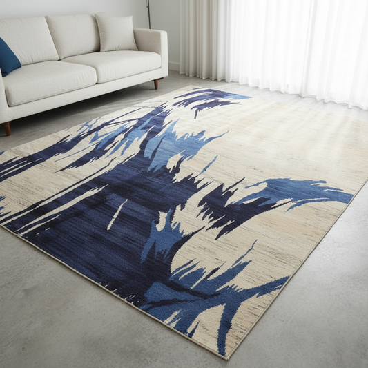 Tibetan Bamboo Silk Tibetan Modern & Contemporary Rug