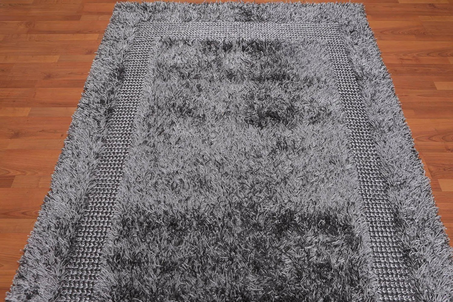 Handmade Polyester Shag Oriental Area Rug