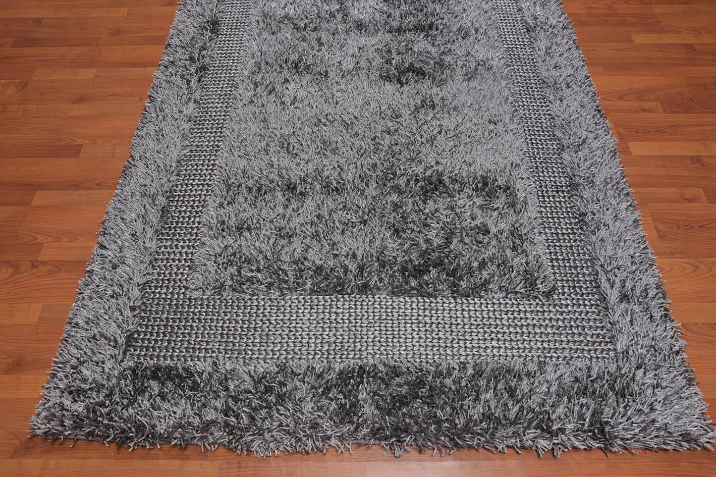 Handmade Polyester Shag Oriental Area Rug