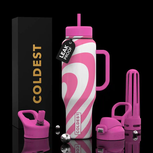 Coldest Tumbler with Handle & Straw