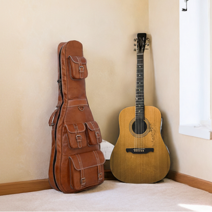 Personalized Leather Guitar Case