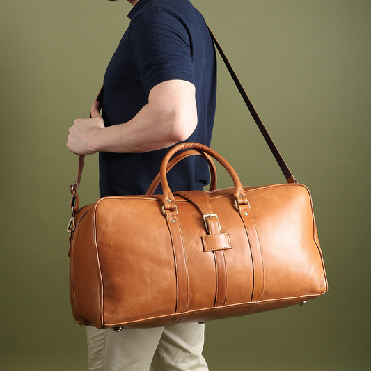 Port Blair Leather Duffle Travel Bag
