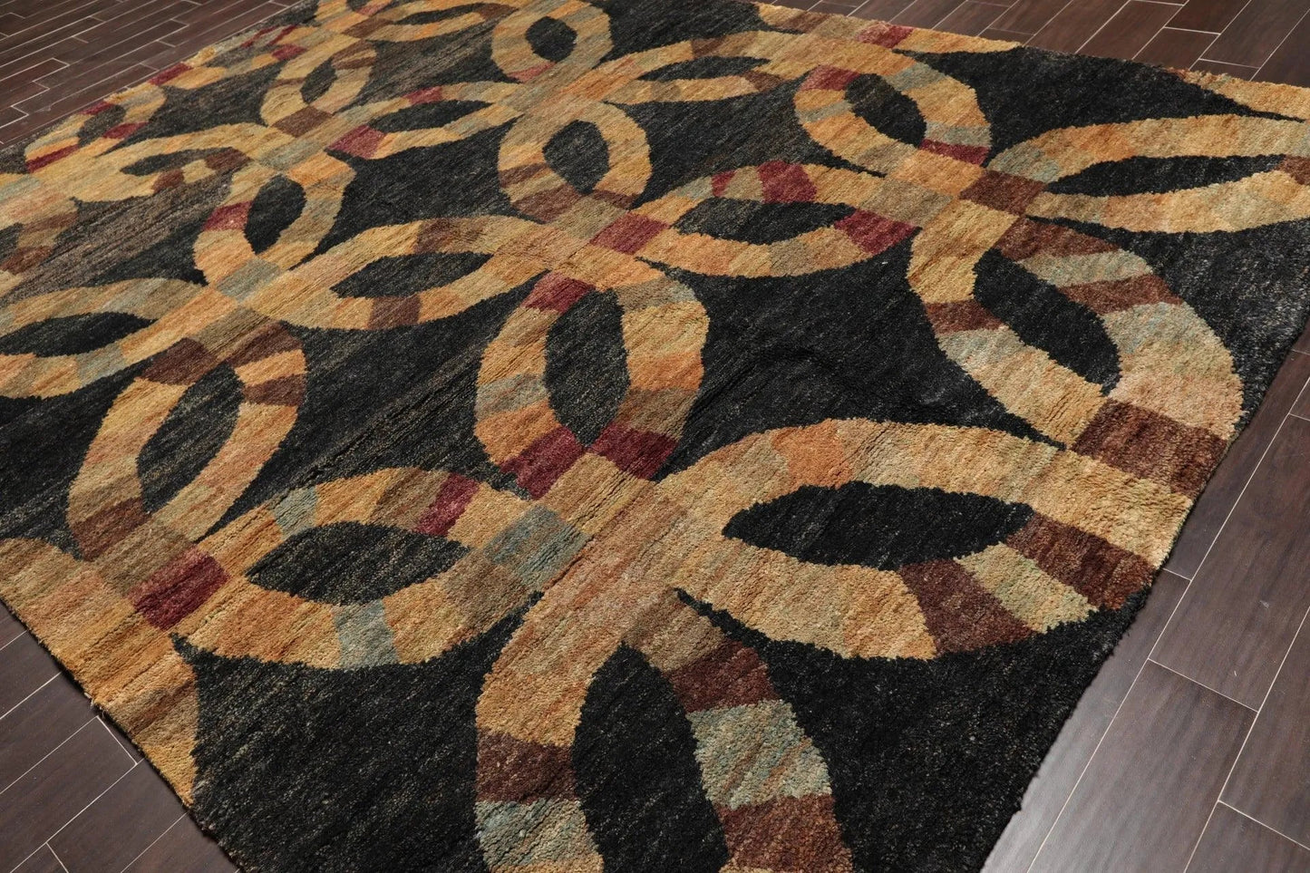 100% Jute Thick Pile Modern Charcoal Rug