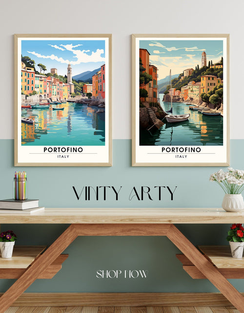 Load image into Gallery viewer, Impression Portofino | pster de voyage Portofino, Italie
