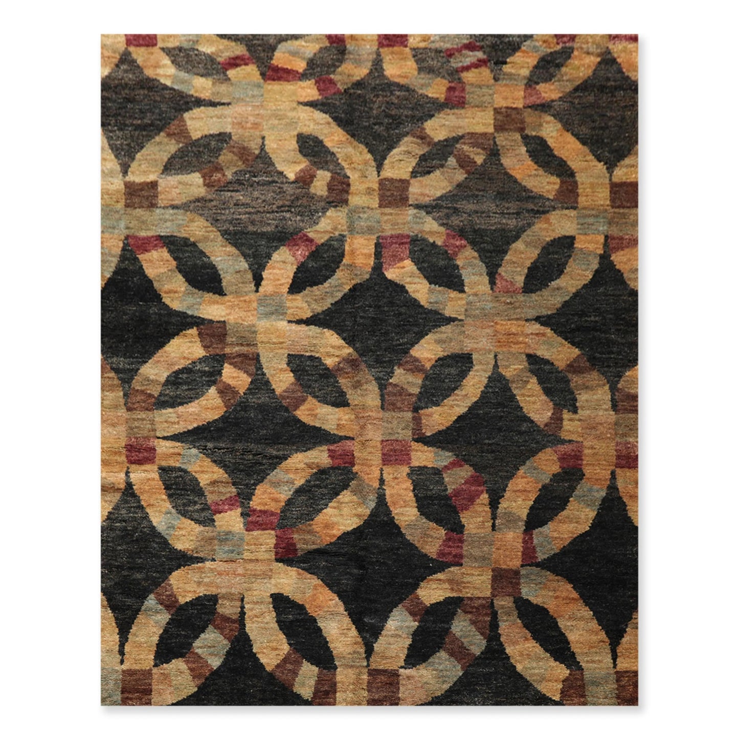 100% Jute Thick Pile Modern Charcoal Rug