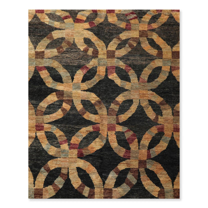 100% Jute Thick Pile Modern Charcoal Rug