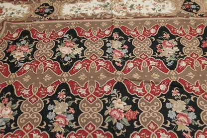 Hand woven Wool French Flatweave Rug