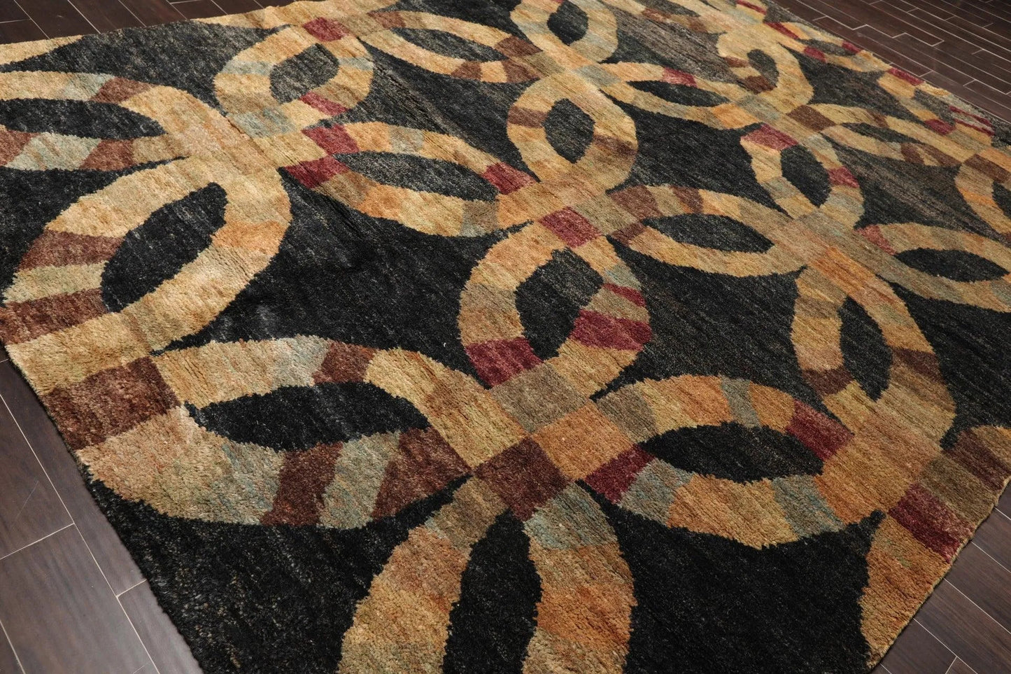100% Jute Thick Pile Modern Charcoal Rug