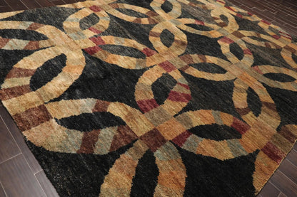 100% Jute Thick Pile Modern Charcoal Rug