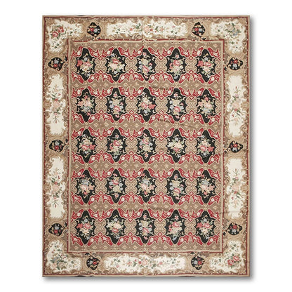 Hand woven Wool French Flatweave Rug